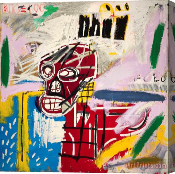 Jean-michel Basquiat Red Skull, 1982 Stretched Canvas Painting / Canvas Art