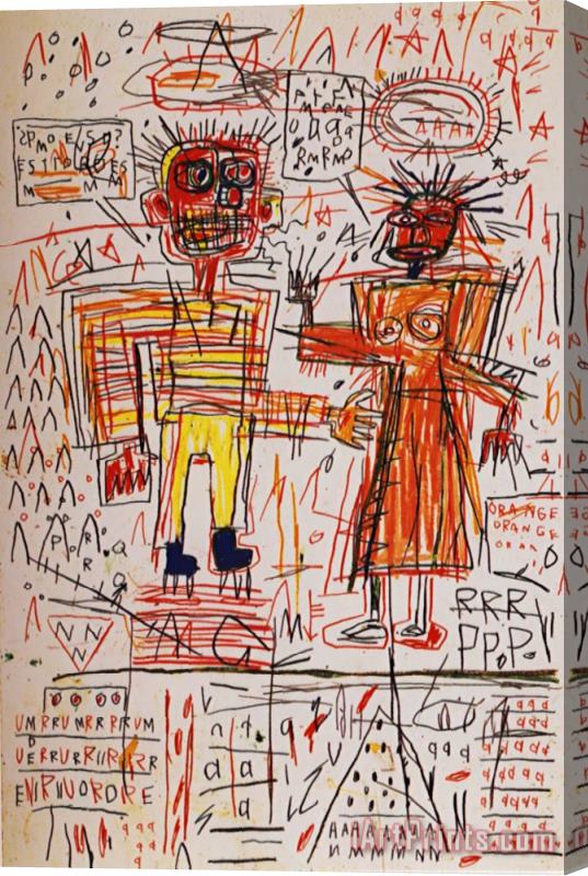 Jean-michel Basquiat Self Portrait 1 Stretched Canvas Print / Canvas Art