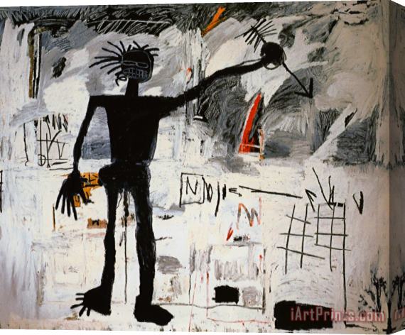 Jean-michel Basquiat Self Portrait Stretched Canvas Print / Canvas Art