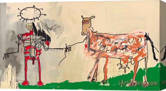 Jean-michel Basquiat The Field Next to The Other Road, 1981 Stretched Canvas Print / Canvas Art