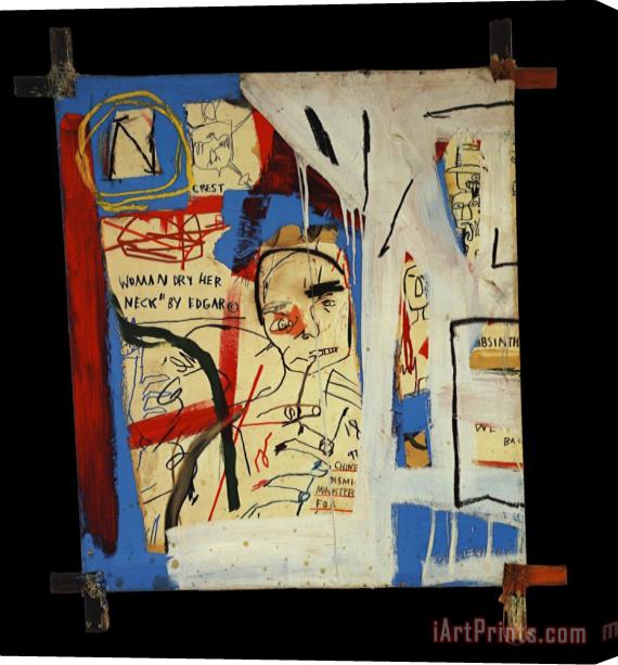 Jean-michel Basquiat Three Quarters of Olympia Minus The Servant Stretched Canvas Print / Canvas Art
