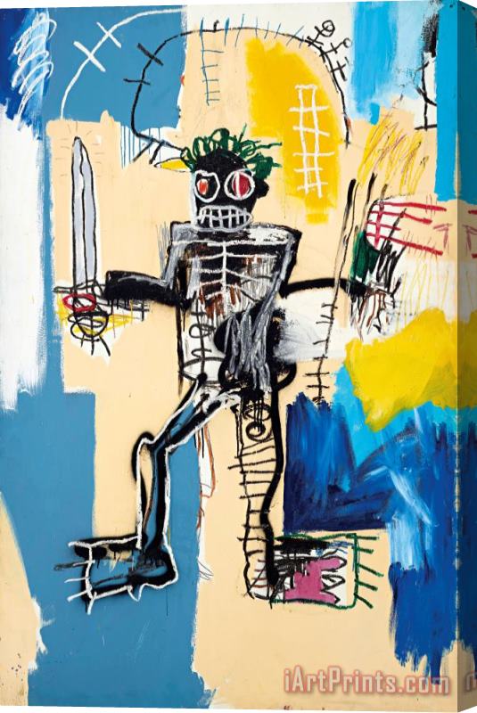 Jean-michel Basquiat Warrior, 1982 Stretched Canvas Painting / Canvas Art