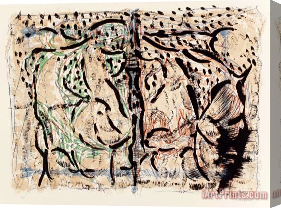 Jean-paul Riopelle Au Pays Du Castor, 1976 Stretched Canvas Print / Canvas Art