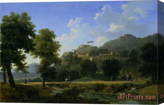 Jean Victor Bertin Italian Landscape (le Paysage D'italie) Stretched Canvas Print / Canvas Art