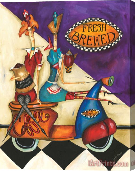 Jennifer Garant Fresh Brewed Stretched Canvas Print / Canvas Art