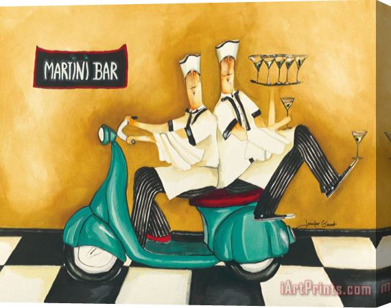 Jennifer Garant Martini Bar Stretched Canvas Painting / Canvas Art