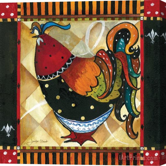 Jennifer Garant Tuscan Rooster II Stretched Canvas Print / Canvas Art