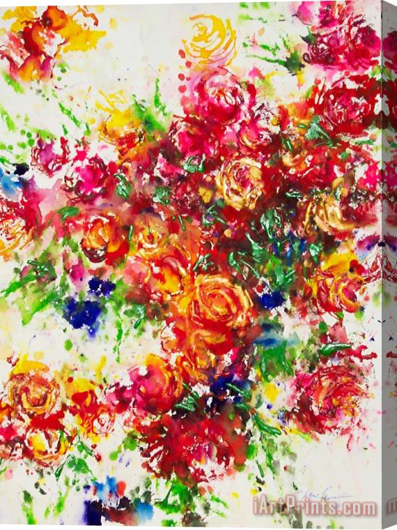 Jerome Lawrence Ellyns Roses Stretched Canvas Painting / Canvas Art