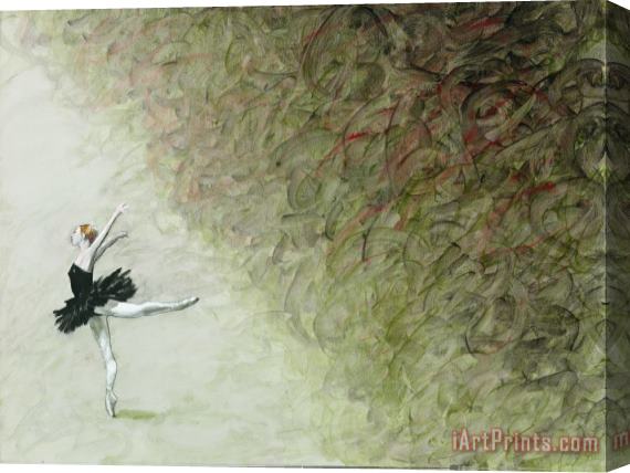 Jerome Lawrence Tiny Dancer Stretched Canvas Painting / Canvas Art