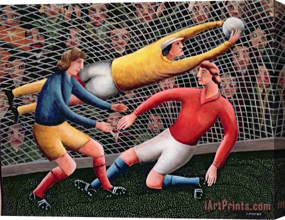 Jerzy Marek It's A Great Save Stretched Canvas Painting / Canvas Art
