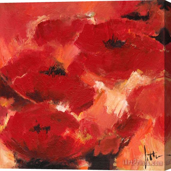 Jettie Roseboom Abstract Flowers II Stretched Canvas Painting / Canvas Art