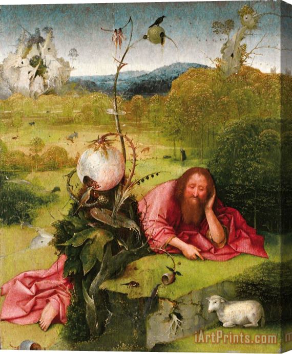 Jheronimus Bosch Saint John The Baptist in The Desert Stretched Canvas Print / Canvas Art