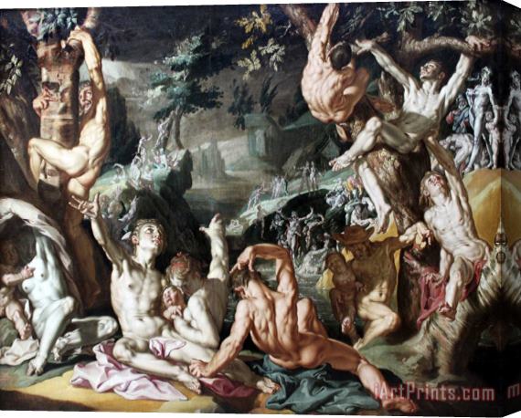 Joachim Anthonisz Wtewael The Great Flood Stretched Canvas Painting / Canvas Art
