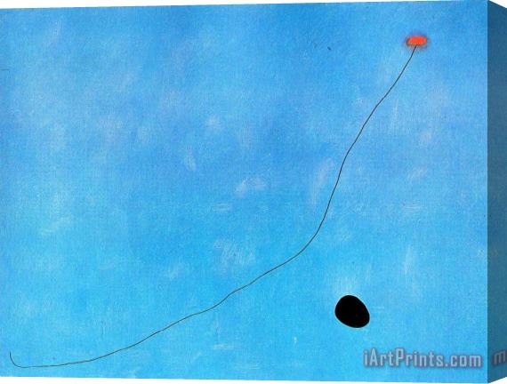 Joan Miro Blue III Stretched Canvas Painting / Canvas Art