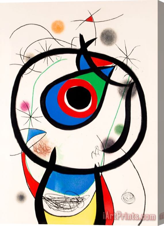 Joan Miro Galathee, 1976 Stretched Canvas Print / Canvas Art