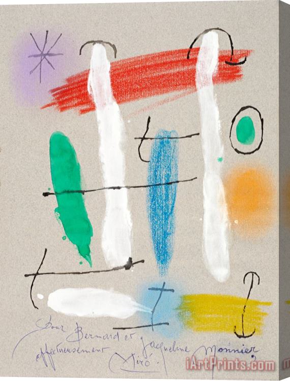 Joan Miro Hors Commerce, 1960 Stretched Canvas Print / Canvas Art