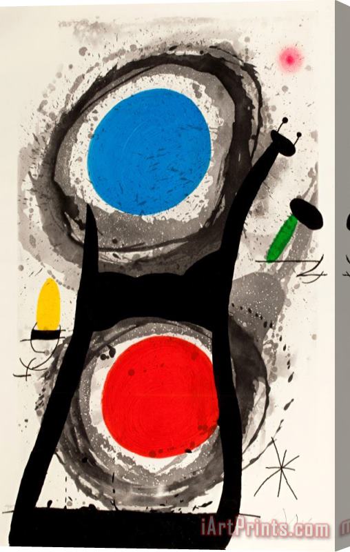 Joan Miro L'adorateur Du Soleil, 1969 Stretched Canvas Print / Canvas Art