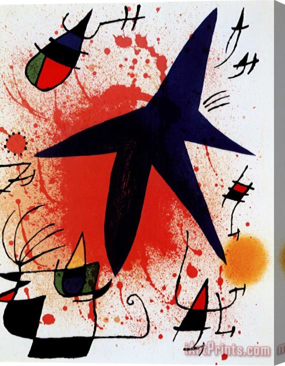 Joan Miro L Etoile Bleue Stretched Canvas Print / Canvas Art