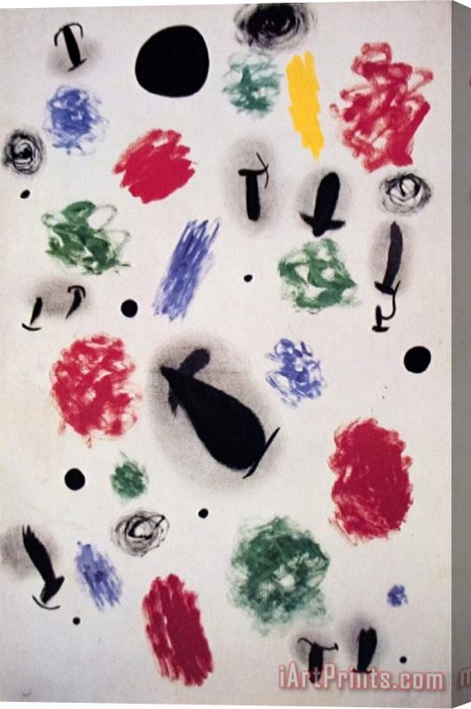 Joan Miro Le Chant De La Prairie 1964 Stretched Canvas Print / Canvas Art