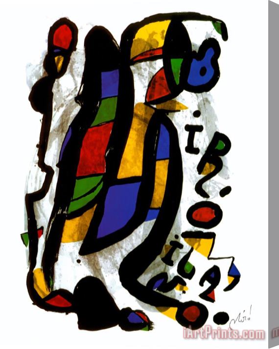 Joan Miro Milano Stretched Canvas Print / Canvas Art