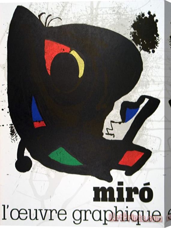 Joan Miro Musee D Art Moderne 1974 Stretched Canvas Print / Canvas Art