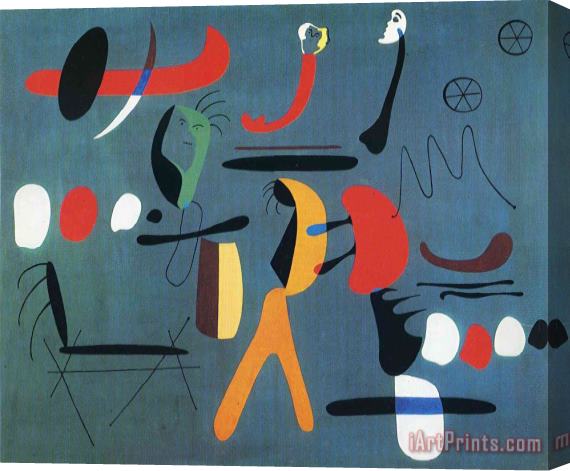 Joan Miro Painting 1 Stretched Canvas Print / Canvas Art