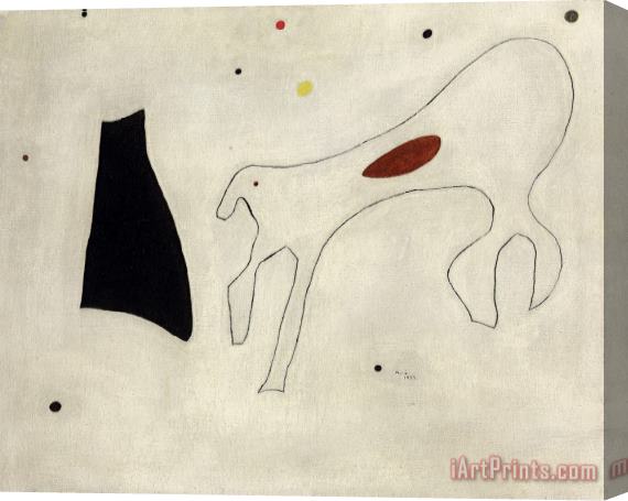 Joan Miro Peinture (le Chien), 1927 Stretched Canvas Print / Canvas Art