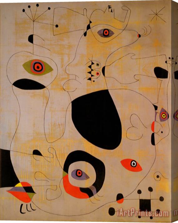 Joan Miro Port Stretched Canvas Print / Canvas Art