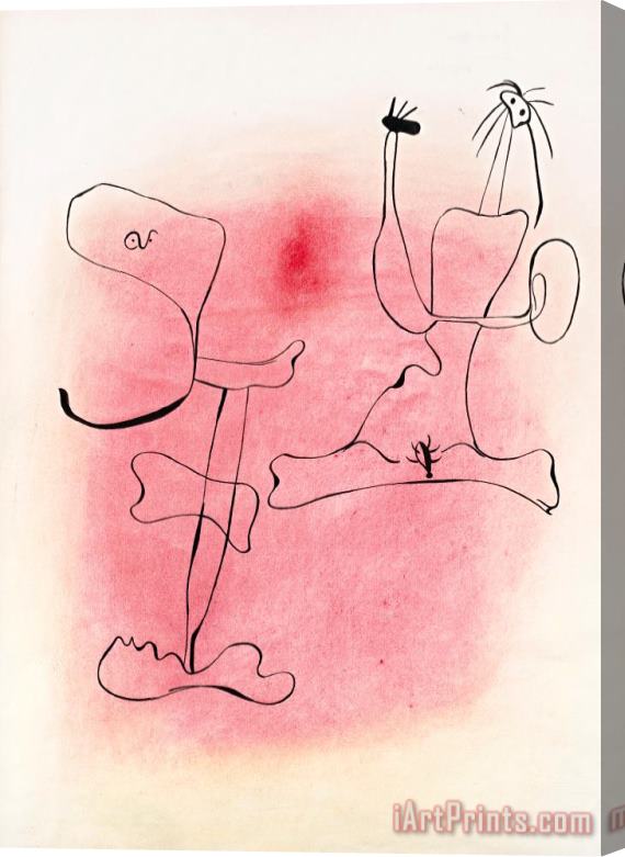Joan Miro Sans Titre Stretched Canvas Print / Canvas Art