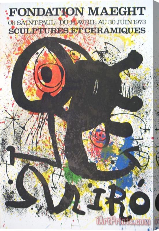 Joan Miro Sculptures Et Ceramiques Stretched Canvas Print / Canvas Art