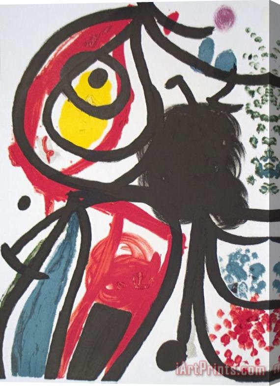 Joan Miro Sculptures Fiac Stretched Canvas Print / Canvas Art
