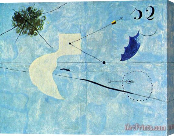 Joan Miro Siesta Stretched Canvas Painting / Canvas Art