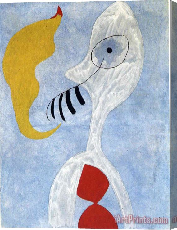 Joan Miro Smoker Head, 1925 Stretched Canvas Print / Canvas Art