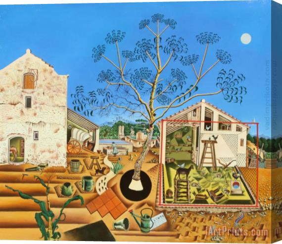 Joan Miro The Farm Stretched Canvas Print / Canvas Art
