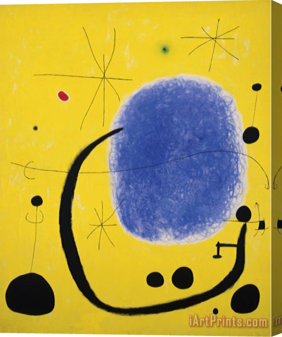 Joan Miro The Gold of The Azure 1967 Stretched Canvas Painting / Canvas Art