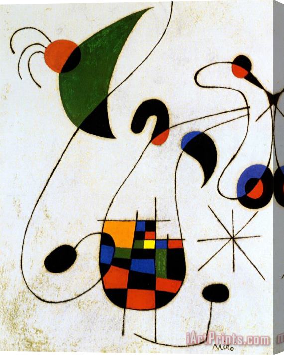 Joan Miro The Melancholic Singer Stretched Canvas Print / Canvas Art