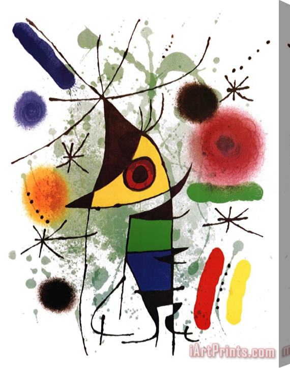 Joan Miro The Singer Stretched Canvas Painting / Canvas Art