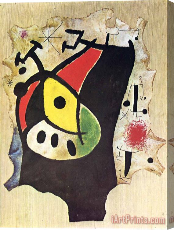 Joan Miro Woman in The Night, 1967 Stretched Canvas Painting / Canvas Art