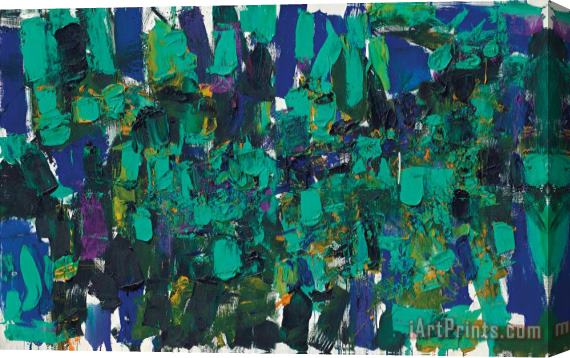 Joan Mitchell Bear Right, 1977 Stretched Canvas Print / Canvas Art