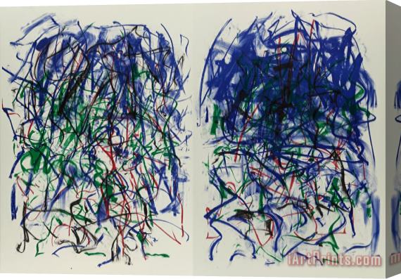 Joan Mitchell Sunflowers Ii, Diptych, 1992 Stretched Canvas Print / Canvas Art