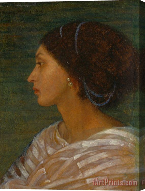 Joanna Boyce Wells Head of a Mulatto Woman (mrs. Eaton) Stretched Canvas Painting / Canvas Art