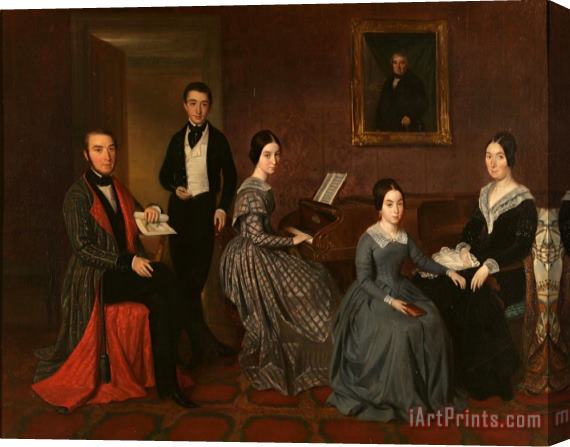 Joaquin Espalter The Family of Jorge Flaquer Stretched Canvas Print / Canvas Art