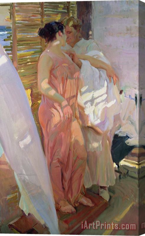 Joaquin Sorolla y Bastida After the Bath Stretched Canvas Print / Canvas Art
