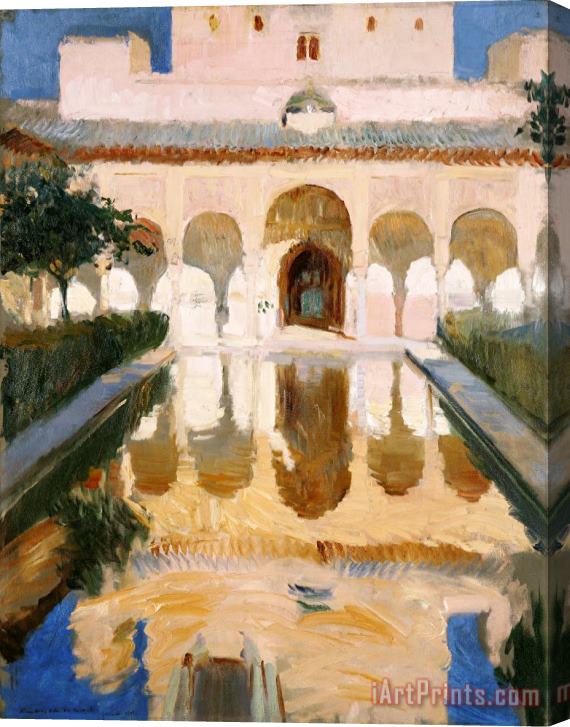 Joaquin Sorolla y Bastida Hall of The Ambassadors, Alhambra, Granada Stretched Canvas Print / Canvas Art