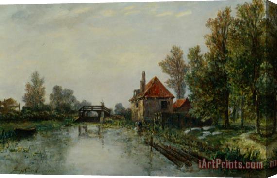 Johan Barthold Jongkind Lecluse Holland Stretched Canvas Painting / Canvas Art