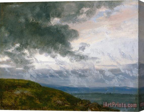 Johan Christian Dahl Study of Drifting Clouds Stretched Canvas Painting / Canvas Art
