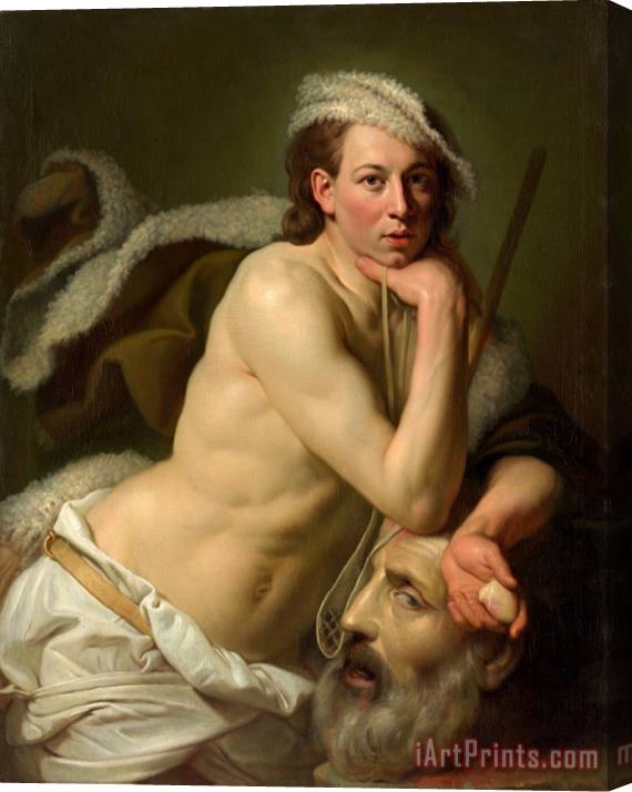 Johan Joseph Zoffany Self Portrait As David with The Head of Goliath Stretched Canvas Print / Canvas Art
