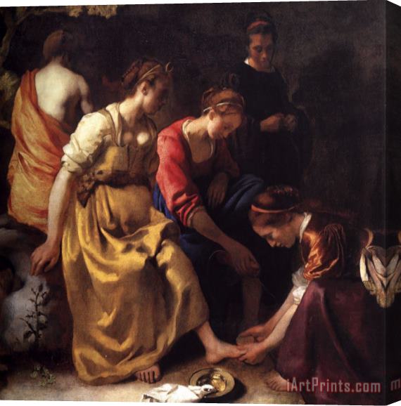 Johannes Vermeer Diana And Her Companions Stretched Canvas Print / Canvas Art