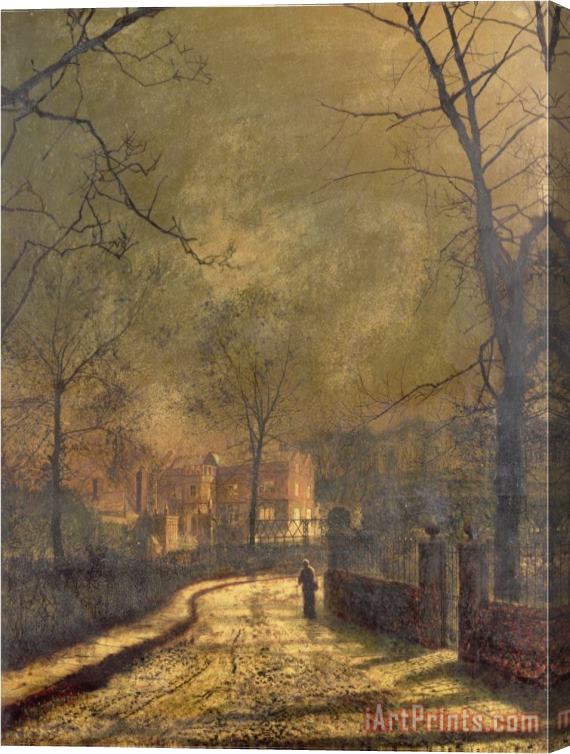 John Atkinson Grimshaw Autumn Scene Leeds 1874 Stretched Canvas Painting / Canvas Art