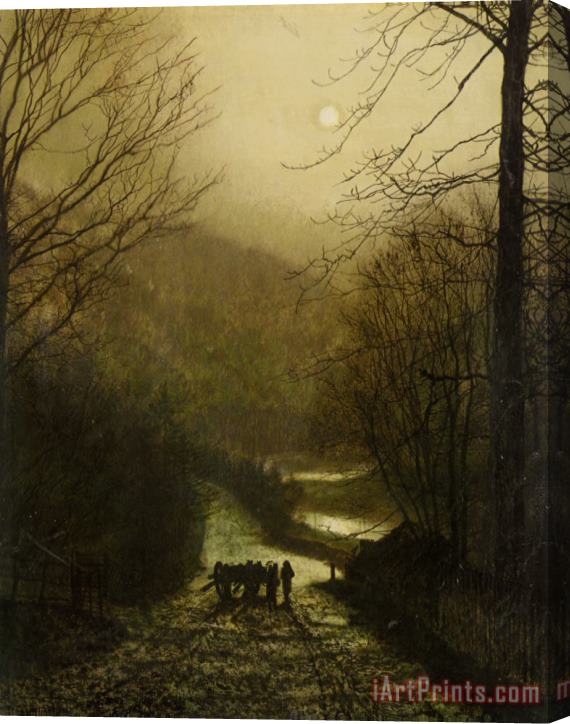 John Atkinson Grimshaw Forge Valley Near Scarborough Stretched Canvas Print / Canvas Art